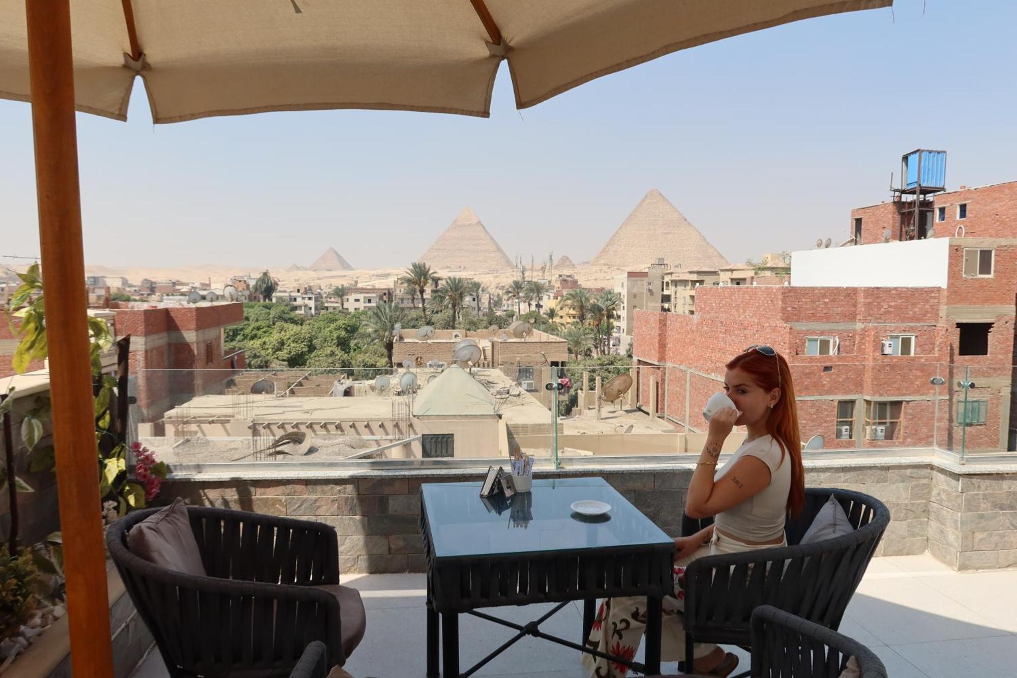 Tuya Pyramids Inn Kafret el-Gabal Exterior foto
